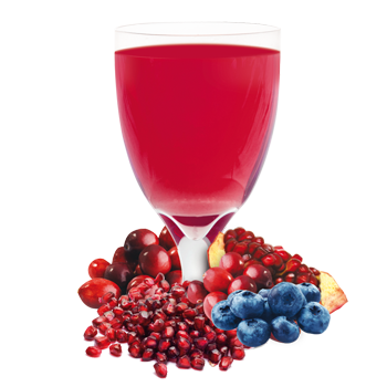 Blueberry, Cranberry and Pomegranate Flavored Drink Mix
